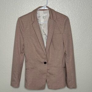 H&M Women's Pale Pink Blazer Size 10